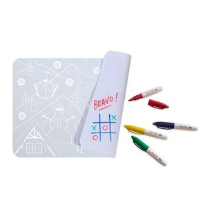 Super Petit Mini Playmat Snow Silicone Colouring Mat Kit