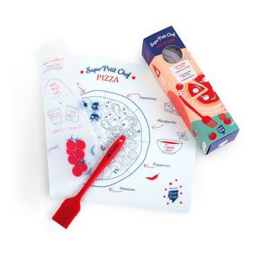 Super Petit Chef Pizza Silicone Colouring Mat With Recipe Kit