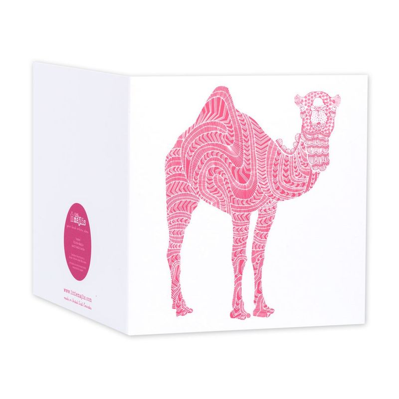 Little Majlis Camel Pink Greeting Card