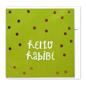 Little Majlis Hello Habibi Green Greeting Card