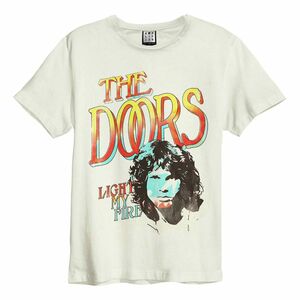 Amplified The Doors Light My Fire Unisex T-Shirt Vintage White