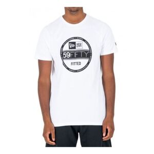New Era Essential Visor Sticker Men's T-Shirt White