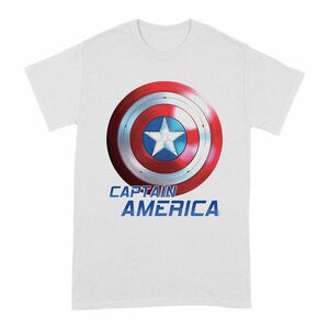 Marvel The Falcon And The Winter Soldier Captain America Shield Men's T-Shirt White