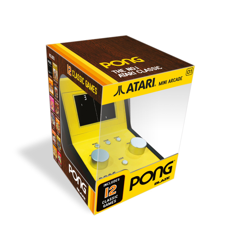 Blaze Atari Pong Mini Arcade (12 Built-in Games)