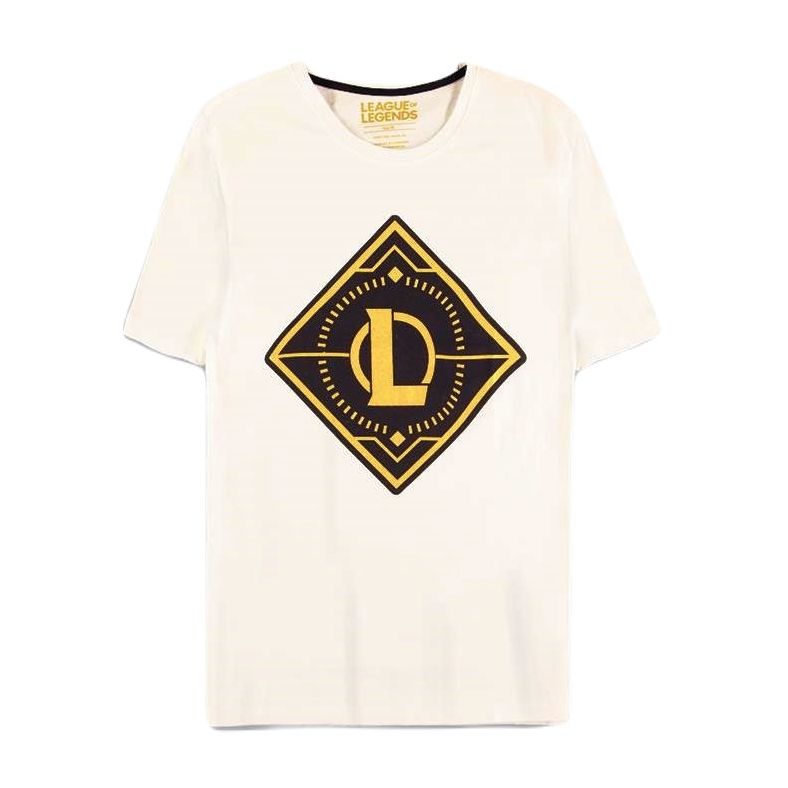 Difuzed League Of Legends Gold Logo Men's T-Shirt White