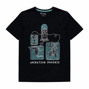 Difuzed Rick & Morty Operation Phoenix Men's T-Shirt Black