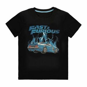 Difuzed Universal Fast & Furious Blue Flames Men's T-Shirt Black