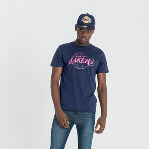 New Era NBA Coastal Heat Infill L.A. Lakers Men's T-Shirt Light Navy