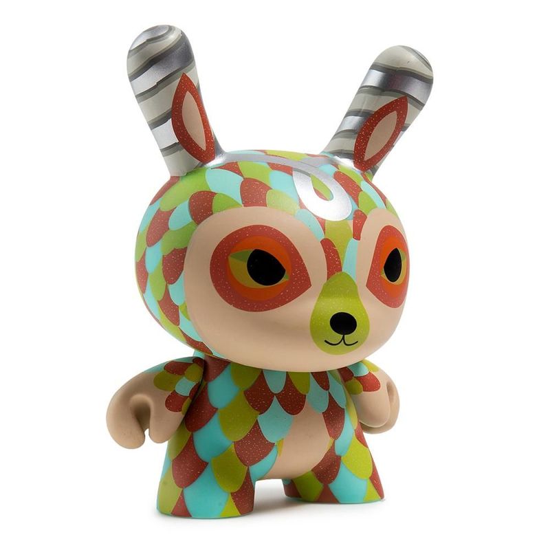 Kidrobot The Curly Horned Dunnylope Dunny Art Figure By Horrible Adorables 5 Inch