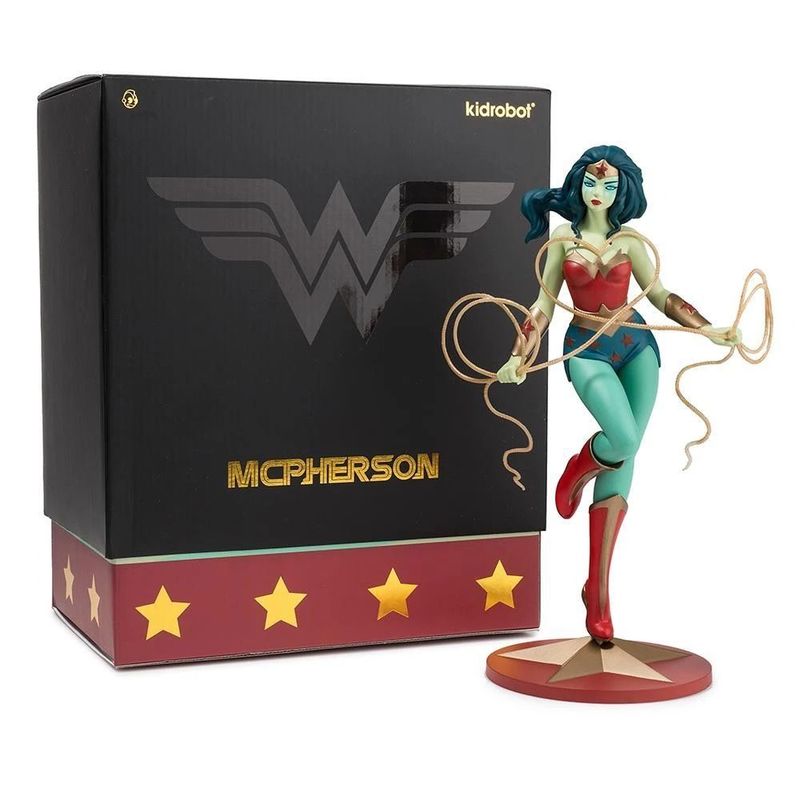 Kidrobot Limited Edition Wonder Woman Art Figure By Tara Mcpherson 11 Inch