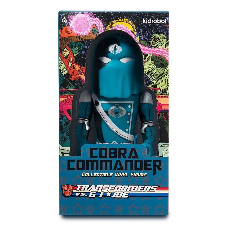 Kidrobot Transformers Vs G.I. Joe - Cobra Commander Medium Figure By Tom Scioli