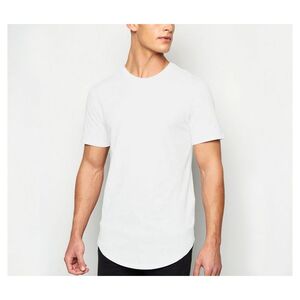 Les Maladroits Curved Hem T-Shirt White