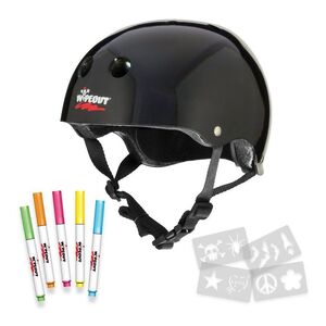 Wipeout Dry Erase Kids' Helmet Black WP4002