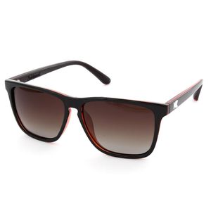Knockaround Glossy Black Brick Geode/Polarized Amber Gradient Fast Lanes Unisex Sunglasses