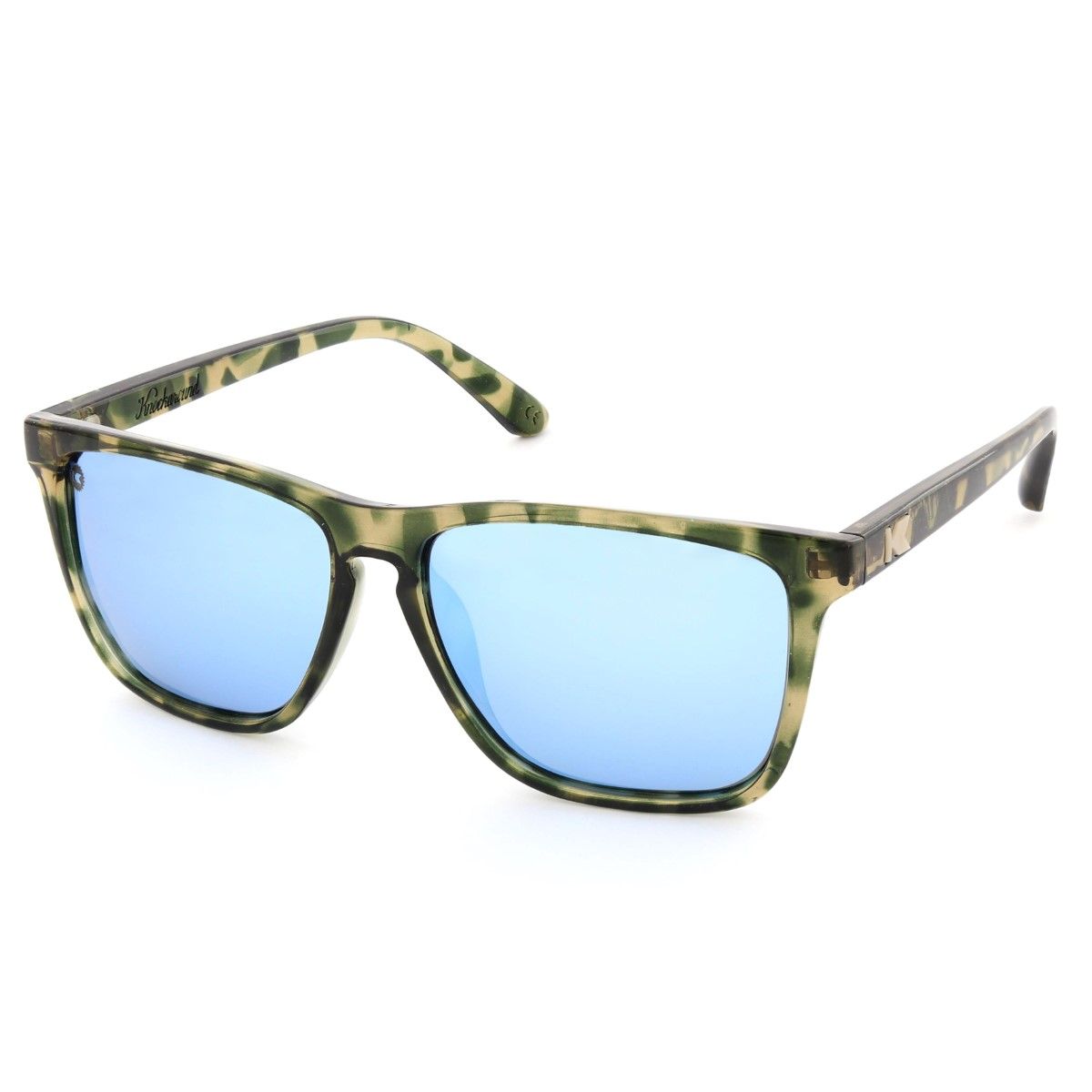 Knockaround Slate Tortoise Shell/Polarized Sky Blue Fast Lanes Unisex Sunglasses