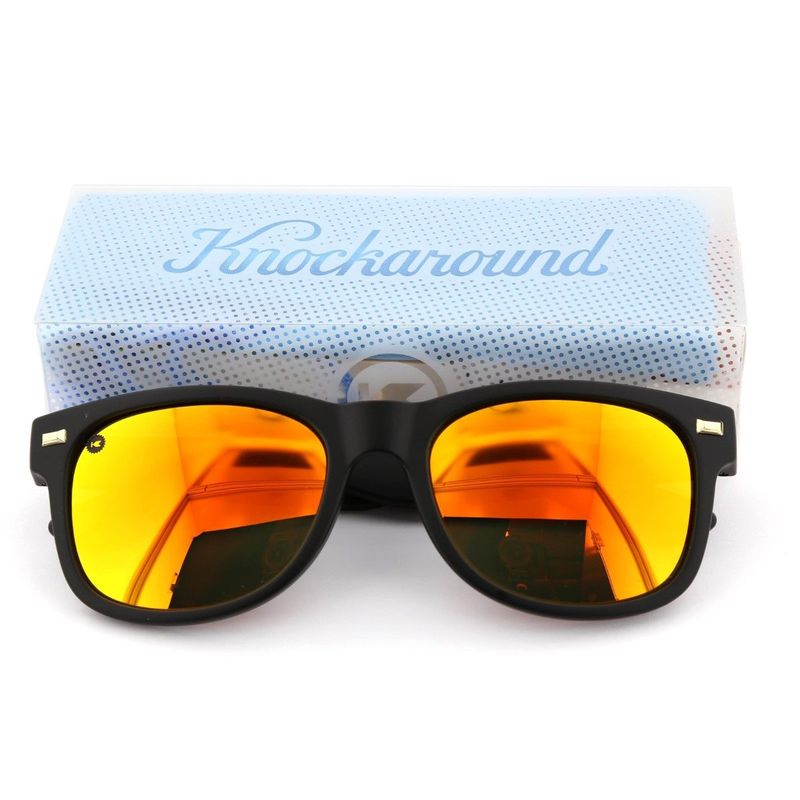 Knockaround Matte Black/Polarized Sunset Fort Knocks Unisex Sunglasses