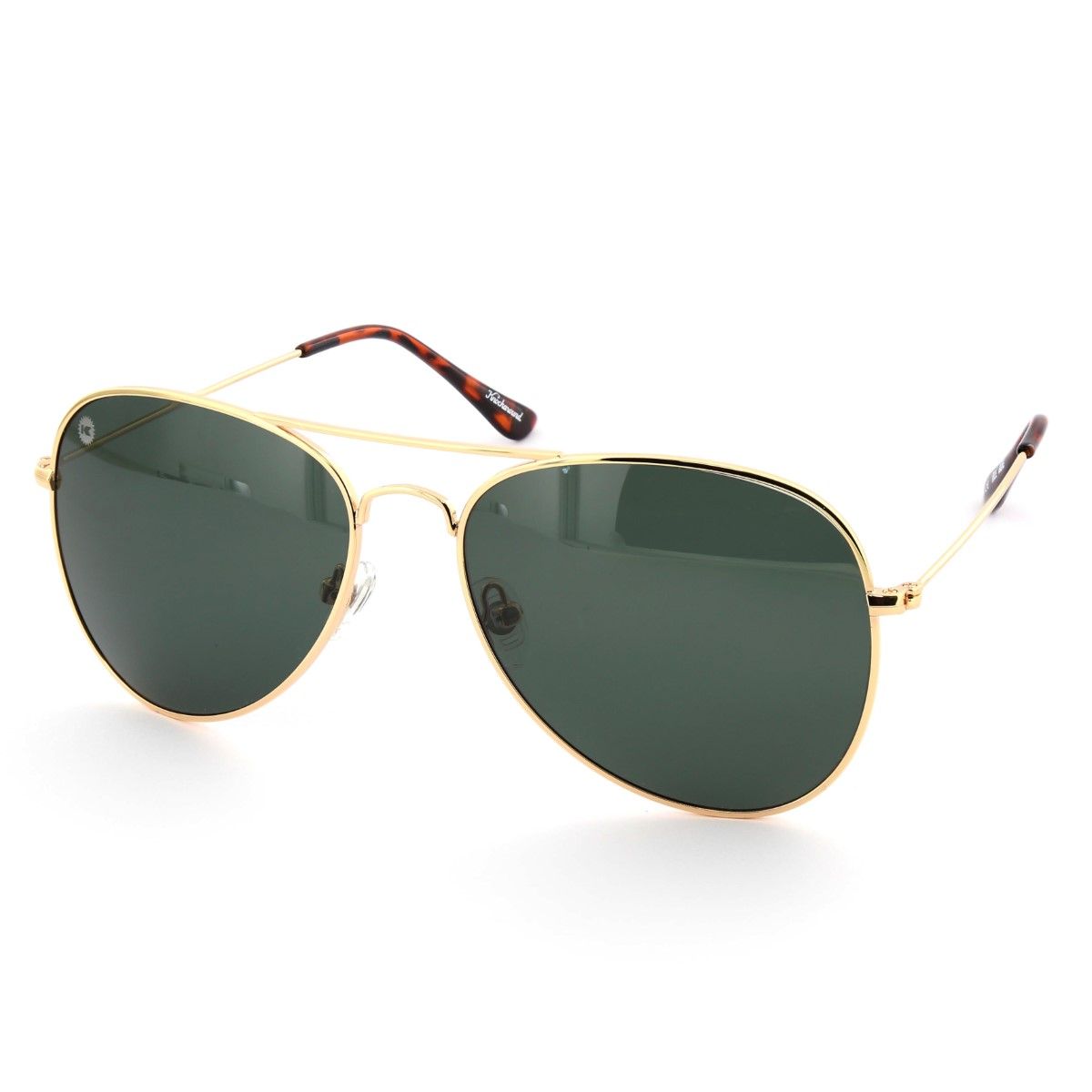 Knockaround Gold/Aviator Green Mile Highs Unisex Sunglasses