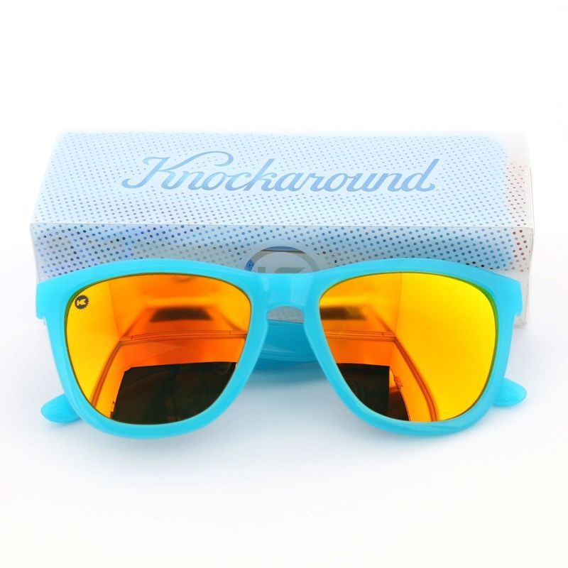 Knockaround Pool Blue/Polarized Sunset Premiums Unisex Sunglasses