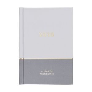 kikki.K 2020 A6 Weekly Diary Inspiration Mist Grey