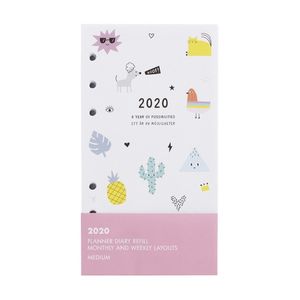 kikki.K 2020 Cute Monthly Weekly Diary Refill Med Be Kind White
