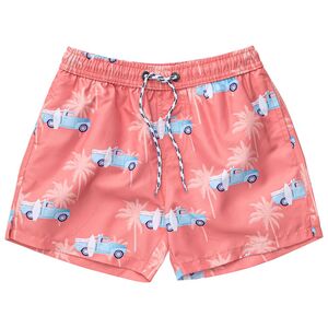 Snapperrock Sunset Cruising Kids Volley Board Short Coral