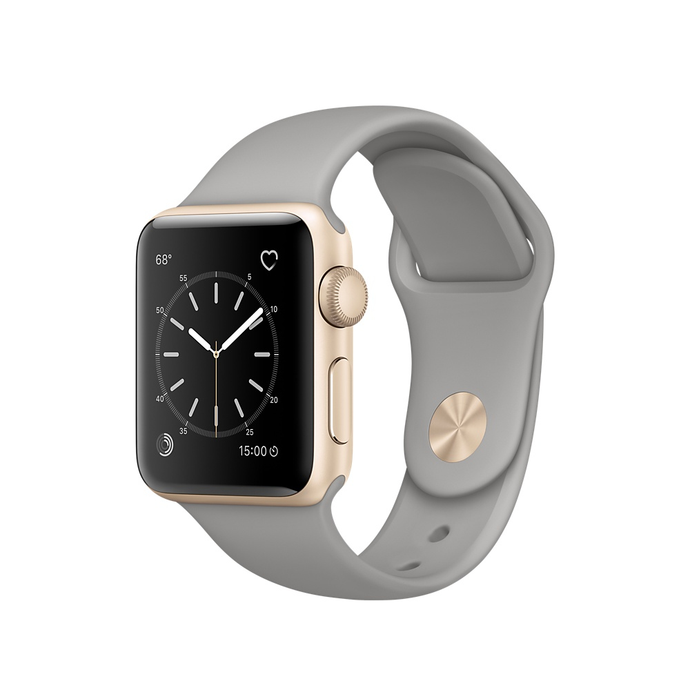 Apple Watch Series 2 Sport Band Concrete Gold Aluminium Case 38mm