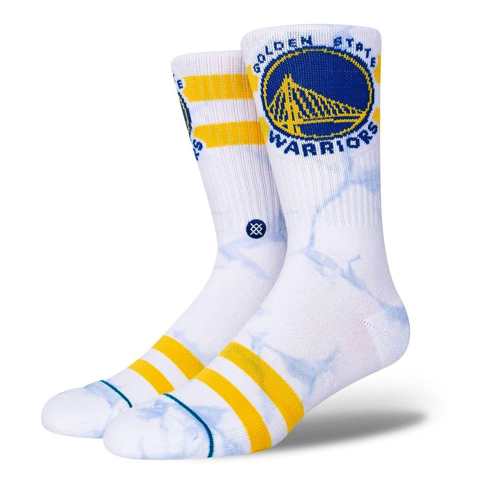 Stance NBA Warriors Dyed Men's Crew Socks Blue