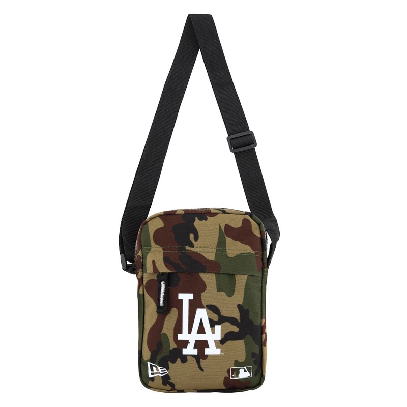 New Era MLB Los Angeles Dodgers Side Men's Bag Woodland Camo/White