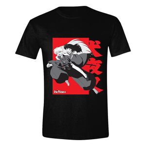 PC Merch Inuyasha Kagome On Inuyasha's Back Men's T-Shirt - Black