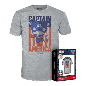 Funko Boxed Tee Marvel Captain America Unisex T-Shirt