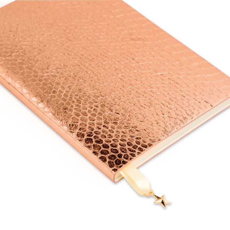 All That Glitters Croc Rose Copper A5 Notebook