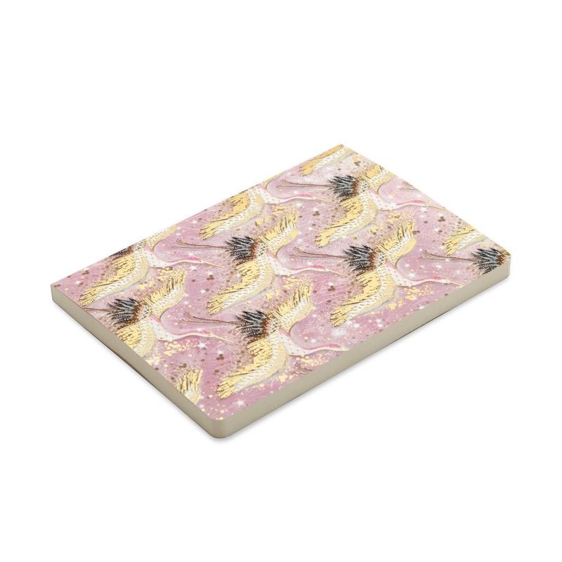 Opium Pink Flock A5 Notebook