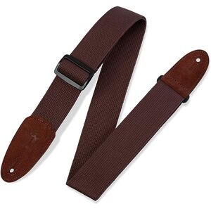 Levys MC8BRN Cotton Guitar Strap with Suede Ends 2-Inch