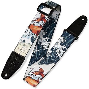 Levys MP16 Polyester Guitar Strap with Printed Design 2-Inch