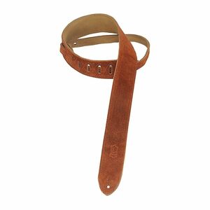 Levys Ms12Brn 2-Inch Suede Guitar Strap With Suede Backing