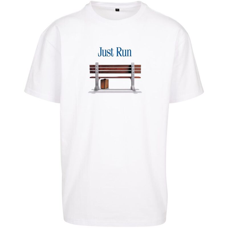Mister Tee Just Run Credits Men's Oversize T-Shirt - White