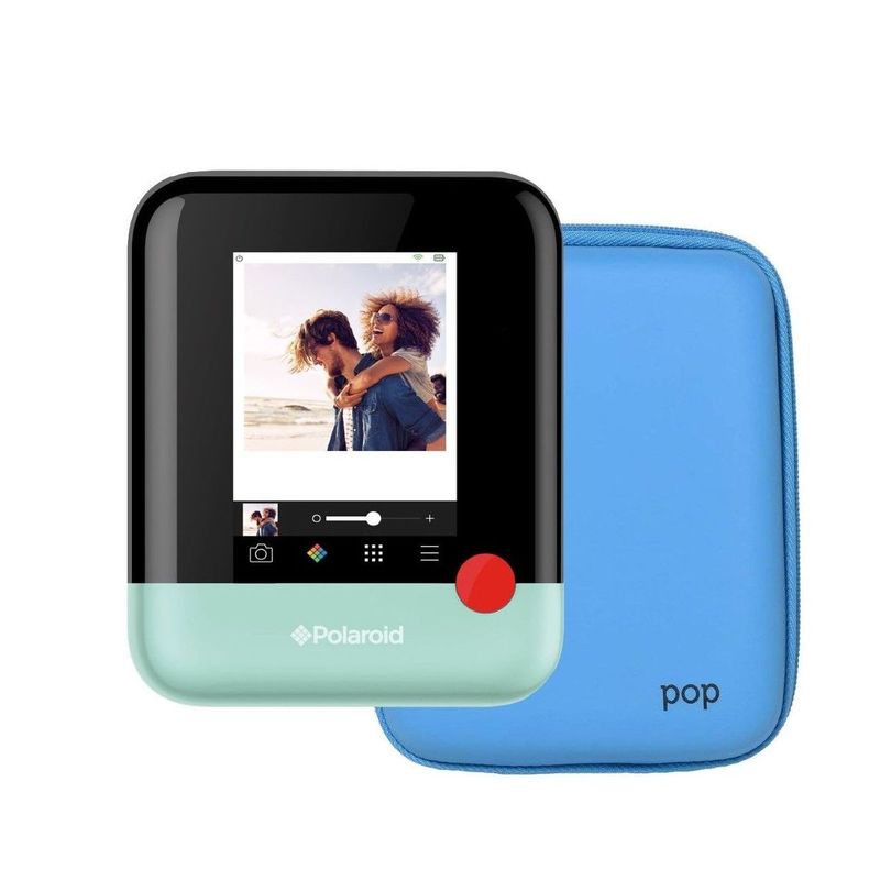 Polaroid Pop Instant Digital Camera Green + Eva Case