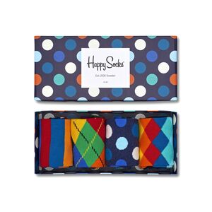 Happy Socks Mix Gift Box Unisex Adult Crew Socks - (Pack of 4)