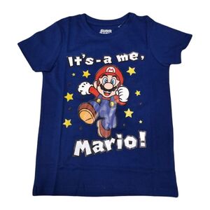 Difuzed Super Mario It'S A Me Mario Kids T-Shirt - Blue