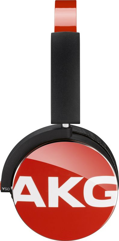 Akg Y50 Red with Remote & Mic Headphones