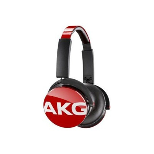 Akg Y50 Red with Remote & Mic Headphones