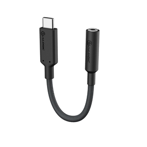 Alogic Elements Pro USB-C to 3.5mm Audio Adapter Black 10cm