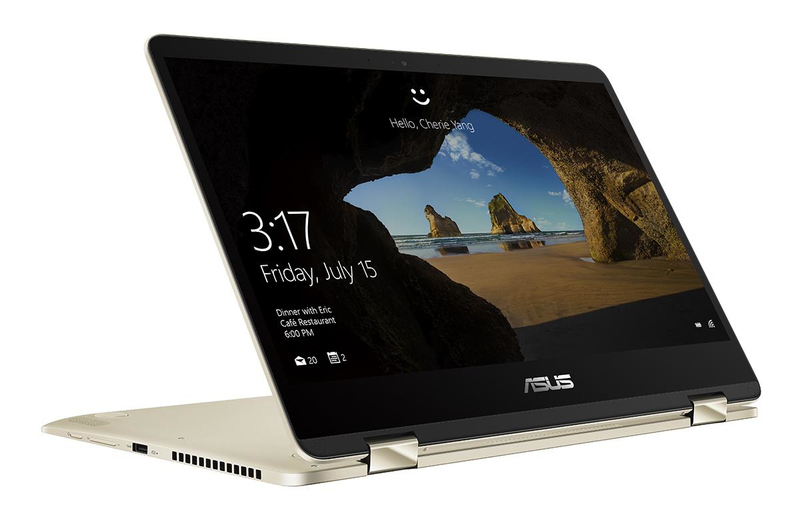 ASUS ZenBook Flip UX461UN-E1022T Laptop 1.8GHz i7-8550U 14-inch Touchscreen Hybrid PC (2-in-1) Gold