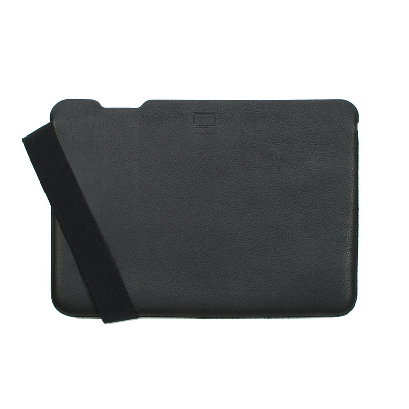 Acme Made Skinny Sleeve Leather Small Black Fits Laptop Upto 13 Inch