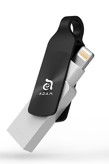 Adam Elements Iklips Duo+ 64GB Black Mobile Data Storage