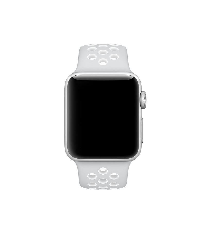 Apple Watch Nike+ Pure Platinum/White Sport Band 38mm (S/M) - (M/L) (Compatible with Apple Watch 38/40/41mm)