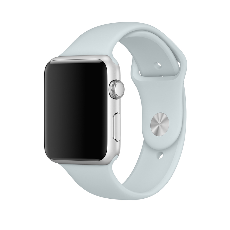 Apple Mist Blue Sport Band S/M & M/L For Apple Watch 42mm (Compatible with Apple Watch 42/44/45mm)