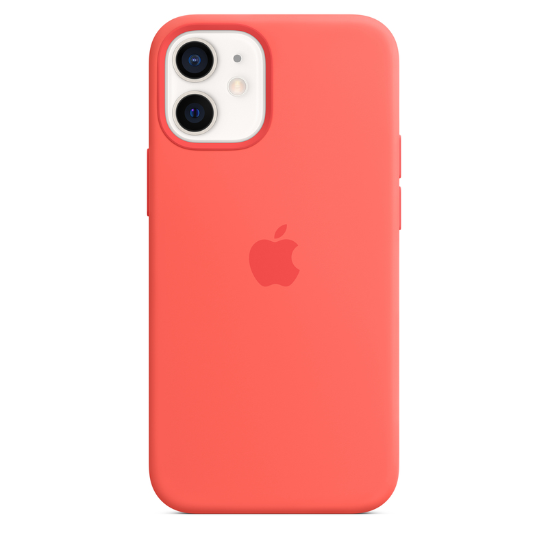 Apple Silicone Case Pink Citrus with MagSafe for iPhone 12 Mini