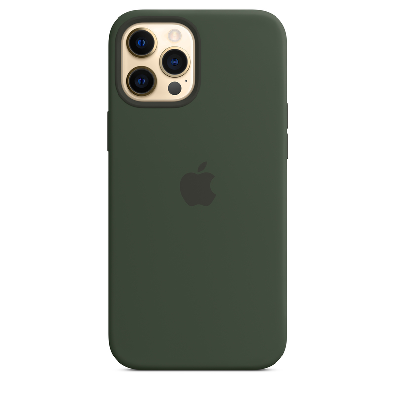 Apple Silicone Case Cypress Green with MagSafe for iPhone 12 Pro Max
