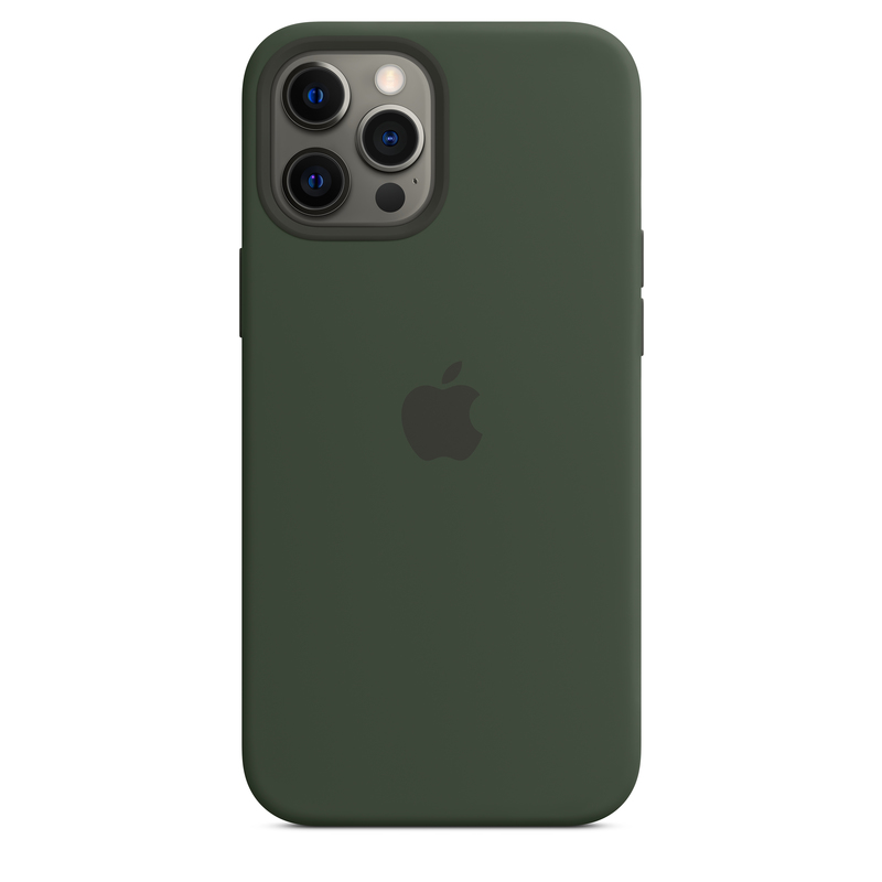 Apple Silicone Case Cypress Green with MagSafe for iPhone 12 Pro Max